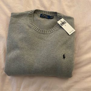 NWT Gray Polo Ralph Lauren knit sweater